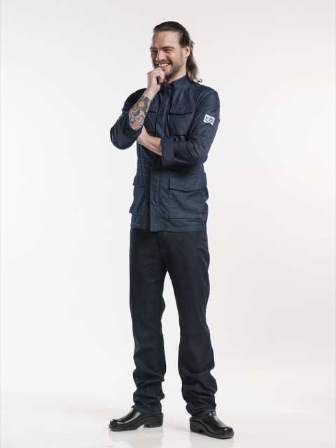 Parka Blue Denim Stretch